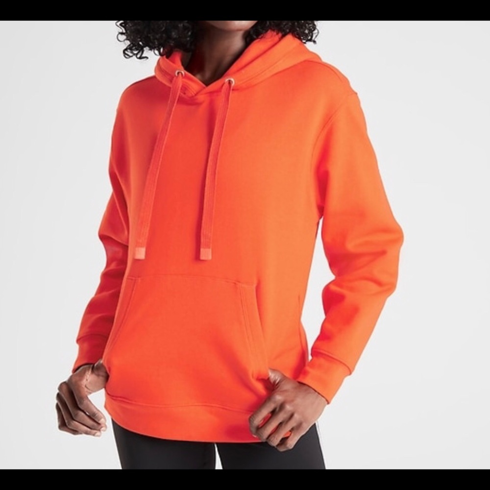 Orange Athleta 24/7 hoodie size xs